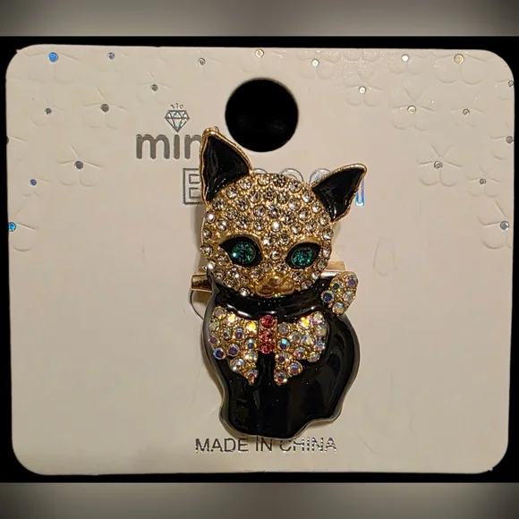 Black Cat Brooch - Picture 1 of 2